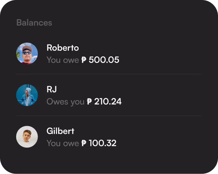 Giya balances section